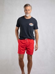Weird Fish Red Banning Swim Shorts - Image 1 of 7