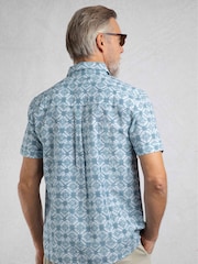 Azul jeans desbotado - Camisas havaianas Weird Fish Tarim - Imagem 2 de 6