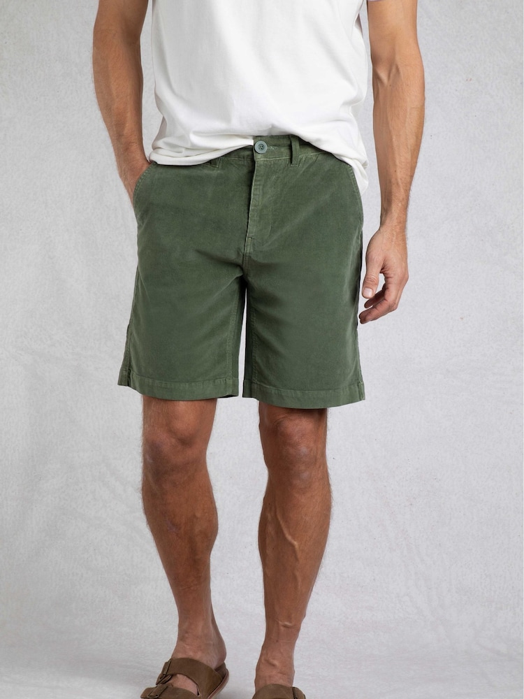 Weird Fish Green Munro Cord Shorts - Image 1 of 7 Weird Fish Green Munro Cord Shorts - Image 1 of 7