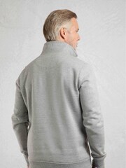 Weird Fish Grey Archer WF Branded 1/4 Zip Sweatshirt - Image 2 of 6