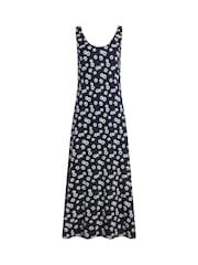 Weird Fish Blue Tivoli Printed Jersey Dress - Image 3 of 4