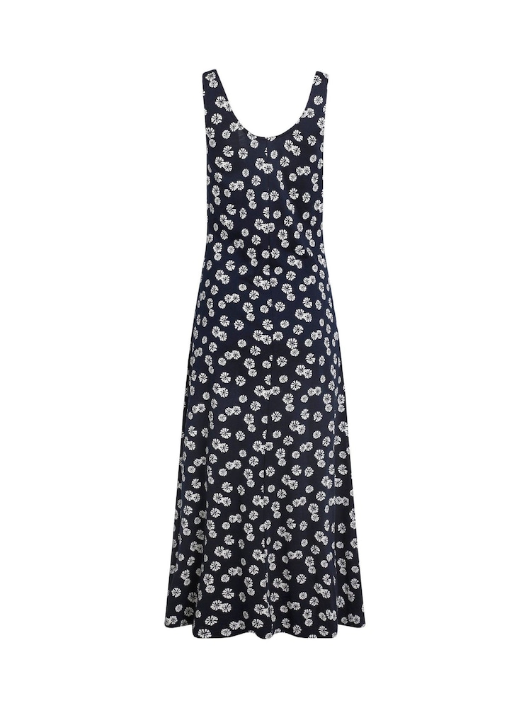 Weird Fish Blue Tivoli Printed Jersey Dress - Image 4 of 4