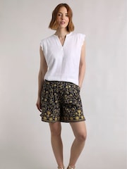 Weird Fish Blue Aloha Printed Shorts - Image 1 of 6