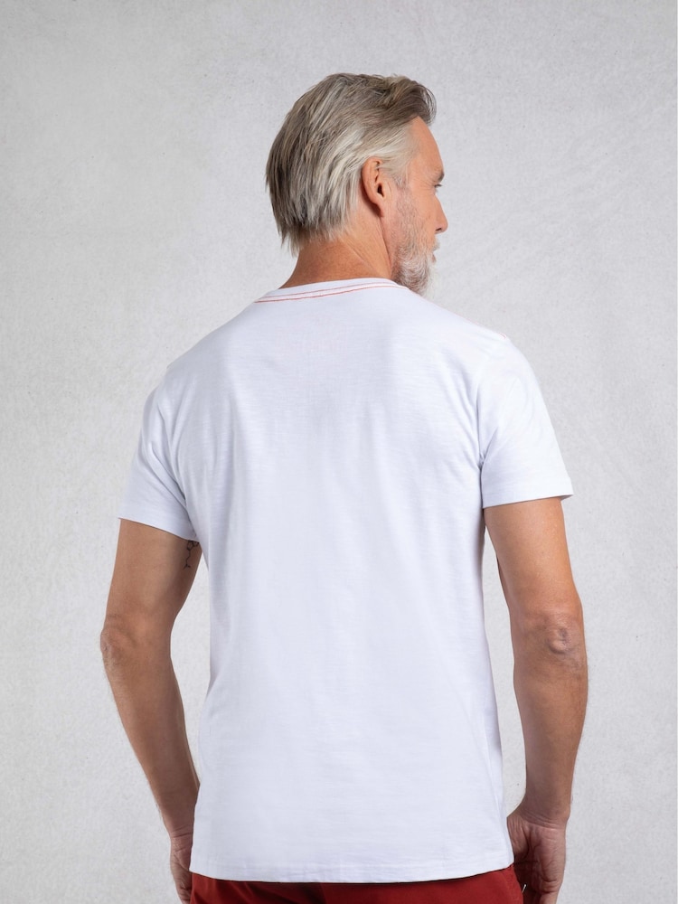 Weird Fish White Pacific Front Print Graphic T-Shirt - Image 2 of 6 Weird Fish White Pacific Front Print Graphic T-Shirt - Image 2 of 6