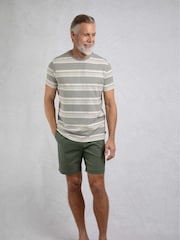 Серый - Weird Fish Xavier Crepe Stripe T-Shirt - Image 3 of 7
