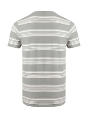 Серый - Weird Fish Xavier Crepe Stripe T-Shirt - Image 7 of 7