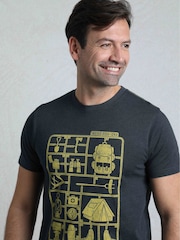 Weird Fish Blue CampKit Front Print Graphic T-Shirt - Image 4 of 6