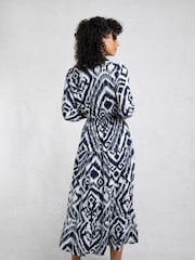 Weird Fish Blue Himanshee Printed Maxi Dress - Image 2 of 7