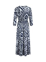 Weird Fish Blue Himanshee Printed Maxi Dress - Image 7 of 7