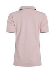 Weird Fish Pink Pammie Pique 100% Cotton Polo Shirt - Image 7 of 7