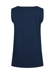 Weird Fish Blue Tirtha Embroidered Jersey 100% Organic Cotton Vest - Image 3 of 3