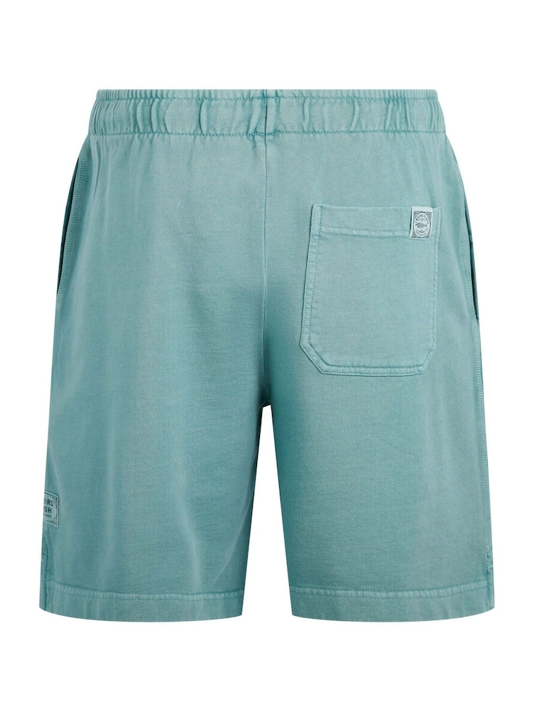 Weird Fish MineralBlu Hamilton Sunwashed 100% Cotton Sweat Shorts - Image 6 of 6 Weird Fish MineralBlu Hamilton Sunwashed 100% Cotton Sweat Shorts - Image 6 of 6