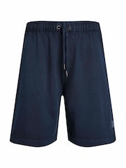 Weird Fish Blue Hamilton Sunwashed 100% Cotton Sweat Shorts - Image 6 of 7