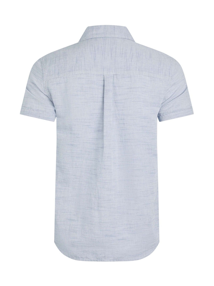 Weird Fish Blue Washton Short Sleeve Shirt - Image 7 of 7
