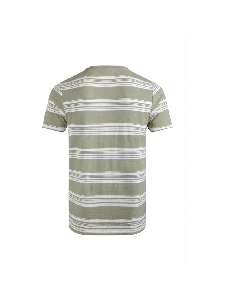 Verde - Weird Fish Xavier Crepe Stripe T-Shirt - Imagen 6 de 6