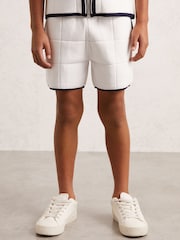 Reiss White/Navy Barbor Shorts - Image 1 of 4