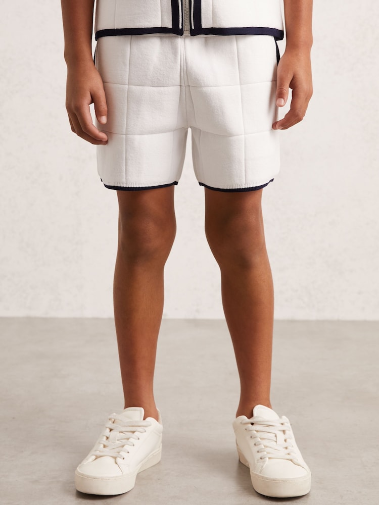 Reiss White/Navy Barbor Shorts - Image 1 of 4