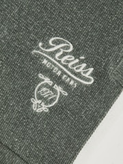 Reiss Dark Sage Green/White Trenton Shorts - Image 4 of 4
