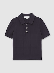 Reiss Navy Blue Clement Polo Shirt - Image 1 of 4