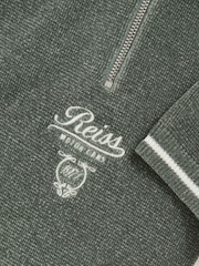 Reiss Dark Sage Green/White Walter Polo Shirt - Image 4 of 4