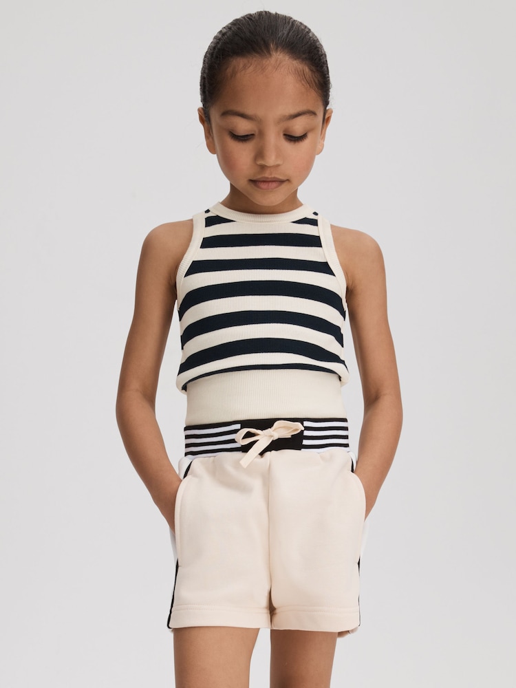 Reiss Navy Kioni 13-14 yrs Striped Crew Neck Vest - Image 2 of 4