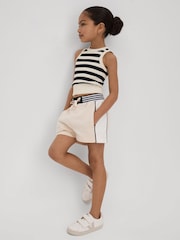 Reiss Navy Kioni 13-14 yrs Striped Crew Neck Vest - Image 3 of 4