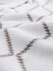 Ecru Argyle Knitted Button Through Shirt - Image 7 of 7