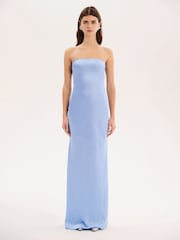 Omnes Blue Amdra Strapless Bandeau Maxi Dress - Image 1 of 5