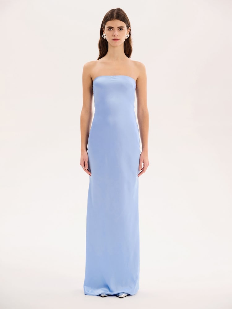 Omnes Blue Amdra Strapless Bandeau Maxi Dress - Image 1 of 5 Omnes Blue Amdra Strapless Bandeau Maxi Dress - Image 1 of 5