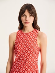 Omnes Torin 100% Cotton Maxi Floral Gingham Dress - Bild 3 von 4