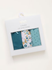 FatFace Green 3 Pack of Lace Shorts - Image 2 of 3