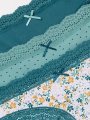 FatFace Green 3 Pack of Lace Shorts - Image 3 of 3