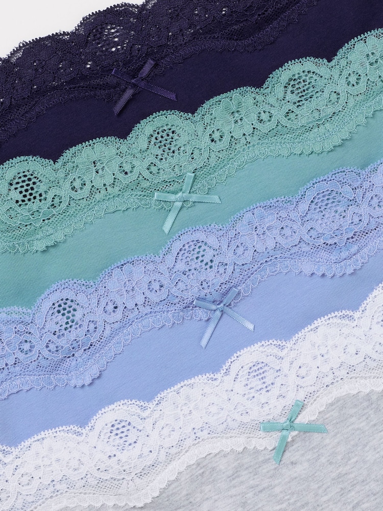 FatFace BlueGrey 4 Pack of Plain Classic Knickers - Image 3 of 3 FatFace BlueGrey 4 Pack of Plain Classic Knickers - Image 3 of 3