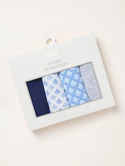 FatFace Blue 4 Pack of Geo Brazillian Knickers - Image 2 of 3