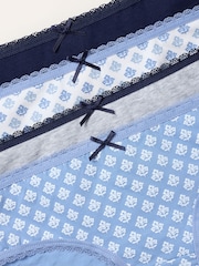 FatFace Blue 4 Pack of Geo Brazillian Knickers - Image 3 of 3