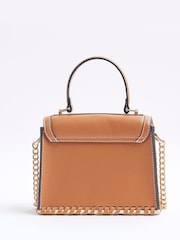 River Island Brown Raffia Mini Tote Cross Body Bag - Image 3 of 6
