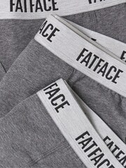 FatFace Grey 3 Pairs of Plain Boxers - Image 2 of 2