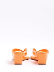 River Island Orange Toe Thong Wedge Sandals - Image 4 of 6