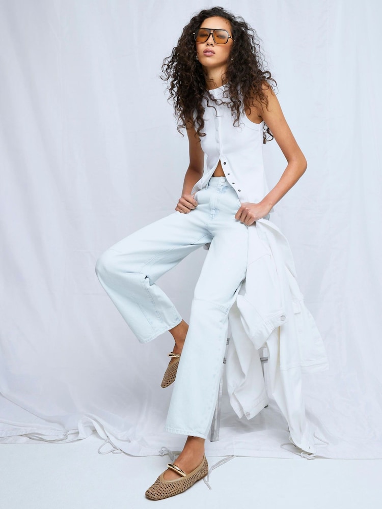 River Island Blue Balloon Jeans - Image 1 of 4 River Island Blue Balloon Jeans - Image 1 of 4