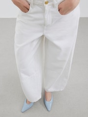 River Island Blue Sling Back Flare Heeled Court Shoes - Image 6 of 6
