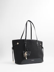 River Island Black Embossed Side Tie Shopper Bag - Image 2 of 6