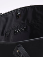 River Island Black Embossed Side Tie Shopper Bag - Image 5 of 6