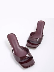 River Island Brown Kitten Heeled Mules - Image 5 of 6