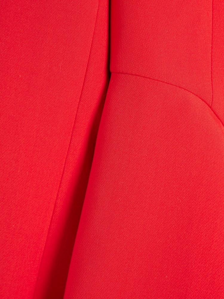 River Island Red Petite Peplum Button Front Blazer - Image 5 of 5