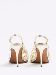 Dorado - River Island Caged Square Toe Heels - Imagen 3 de 6