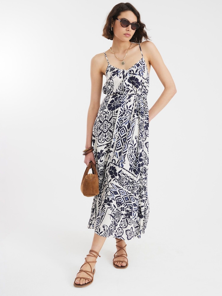 River Island Black Strappy Trapeze Dress - Image 1 of 4 River Island Black Strappy Trapeze Dress - Image 1 of 4