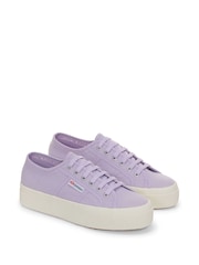 Superga 2740 Platform Canvas Purple Trainers - Imagem 2 de 5