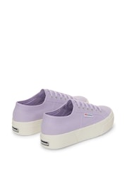Superga 2740 Platform Canvas Purple Trainers - Imagem 3 de 5