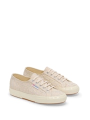 Superga 2750 Paisley Embroidery Canvas White Trainers - Image 2 of 5