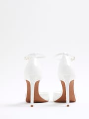 Weiß - River Island Closed Back Heeled Sandals - Bild 4 von 5